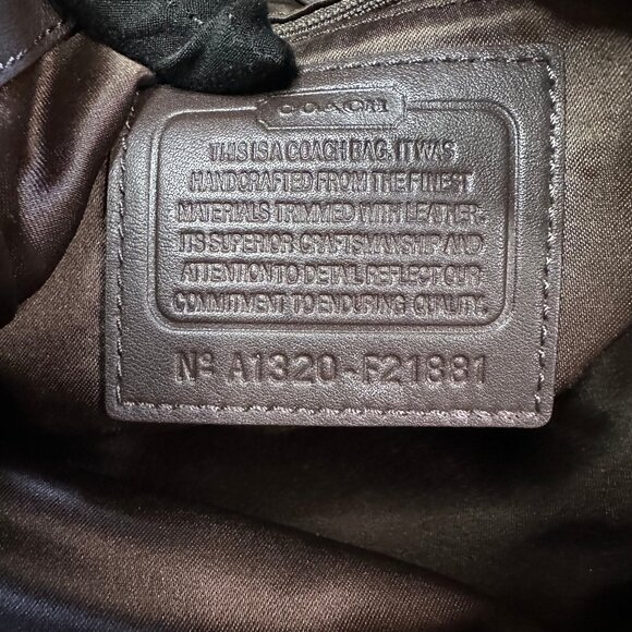 Coach Signature Monogram Ashley Madison Shoulder Bag - Picture 11 of 12